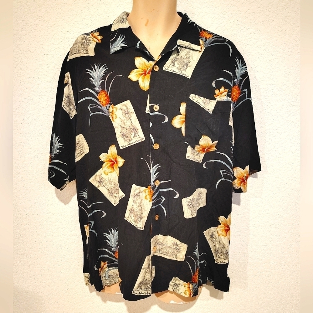 Jamaica Jaxx Black Hawaiian Shirt